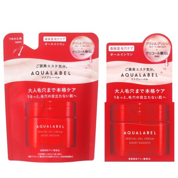 リニューアル【本体+詰め替えセット】資生堂 アクアレーベル スペシャルジェルクリーム ＥＸ（モイスト...