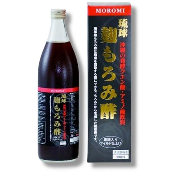 ユニマットリケン 琉球 麹もろみ酢 900ml 発酵クエン酸 アミノ酸飲料 黒糖入りマイルド仕上げ