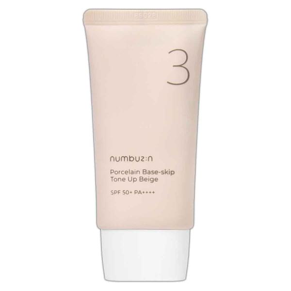 numbuzin（ナンバーズイン） ３番ノーファンデ陶器肌トーンアップクリーム 50+・PA++++...