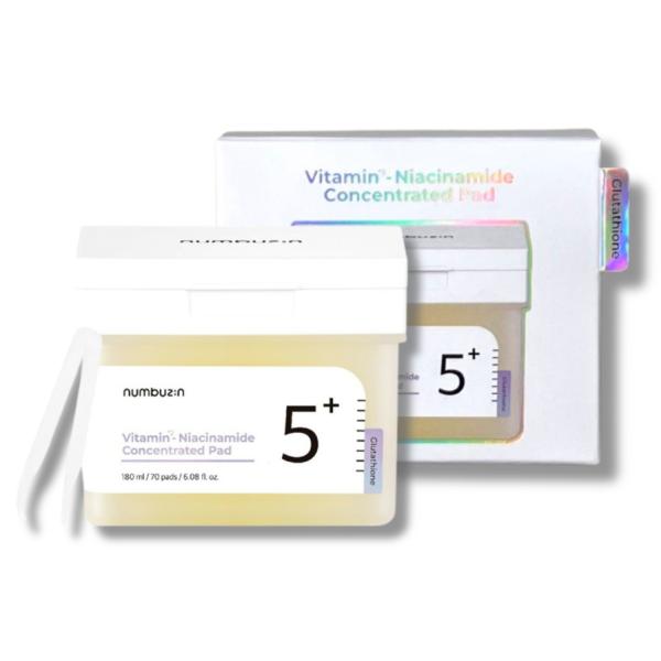 numbuzin（ナンバーズイン）5番 白玉グルタチオンC フィルムパッド 70枚 (180mL) ...