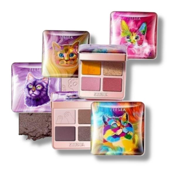 ZEESEA アニマルアイシャドウ(4シェード)全11色