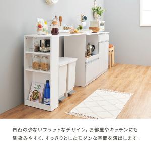 伸縮キッチンカウンター 食器棚 レンジ台 幅幅...の詳細画像3