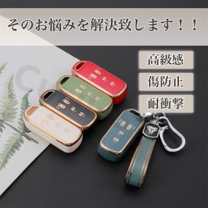 ホンダ キーケース 車 キーカバー スマートキ...の詳細画像3