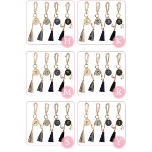 イニシャル チャーム キーホルダー 金具 おし...の詳細画像2