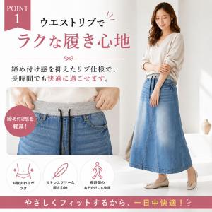 (5営業日以内入荷) デニムスカート レディー...の詳細画像1
