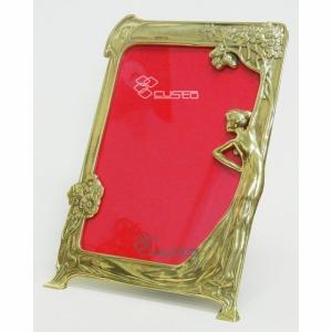 イタリア製　真鍮製フレーム 楽天市場】写真立て フォトフレームメニュースタンド イタリア製 金属