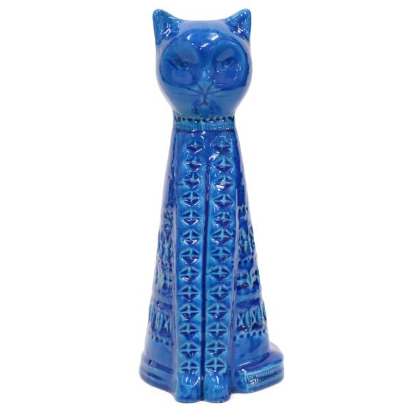 ネコの置物　イタリア置物　インテリア　インテリア雑貨　ビトッシ社　リミニブルー