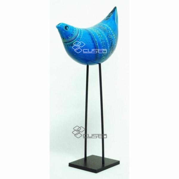 トリ　イタリア置物　インテリア　インテリア雑貨　ビトッシ社　リミニブルー　とりの置物