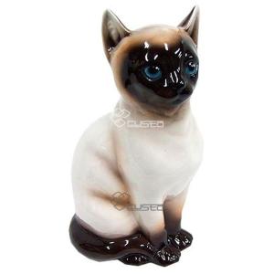 イタリア製 輸入雑貨 ネコ ねこ 猫 置物 オブジェ ブルー Bitossi