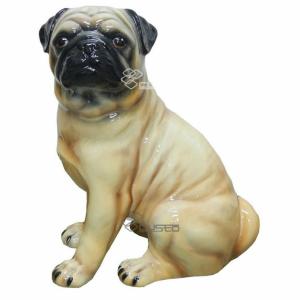 コッカスパニエル 置物 犬 インテリア オブジェ 陶器 イタリア