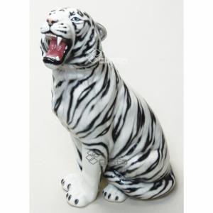 陶器 動物 ヒョウ 置物 イタリア製 レオパード 豹 完成品 ヨーロピアン