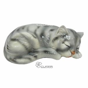 イタリア製 輸入雑貨 ネコ ねこ 猫 置物 オブジェ ブルー Bitossi