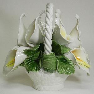 陶器 陶花 大小の様々な花 インテリア イタリア置物 イタリア雑貨