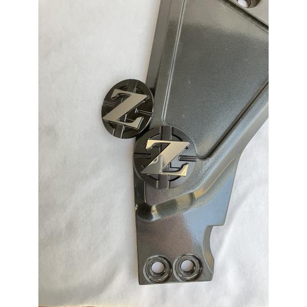 ゼファー1100ピボットプレート専用ホールプラグZアルマイトブラック文字面研磨