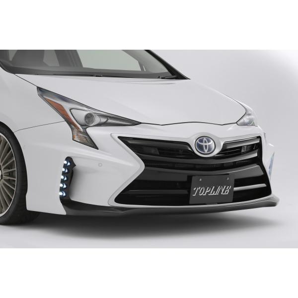 トップライン プリウス ZVW 50系 前期 フロントバンパースポイラー FRP 未塗装 TOP L...
