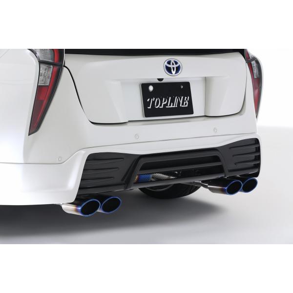 トップライン プリウス ZVW 50系 前期 リアハーフスポイラー FRP 未塗装 TOP LINE...