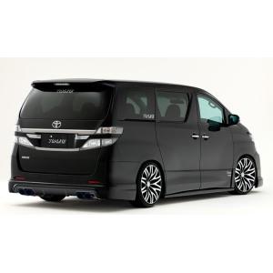 トップライン ヴェルファイア GGH ANH 20系 後期 リアハーフスポイラー シングルマフラー用...