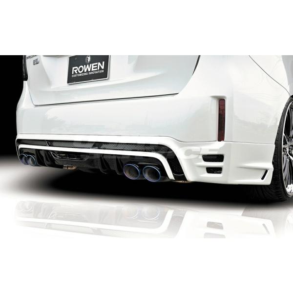 ロウェン プリウスα ZVW40 ZVW41 後期 リアハーフスポイラー RR FRP 未塗装 1T...
