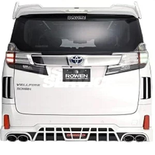 ロウェン ヴェルファイア 30系 前期 リヤウイング ウィング 5PCS FRP+ABS(Lid)製...