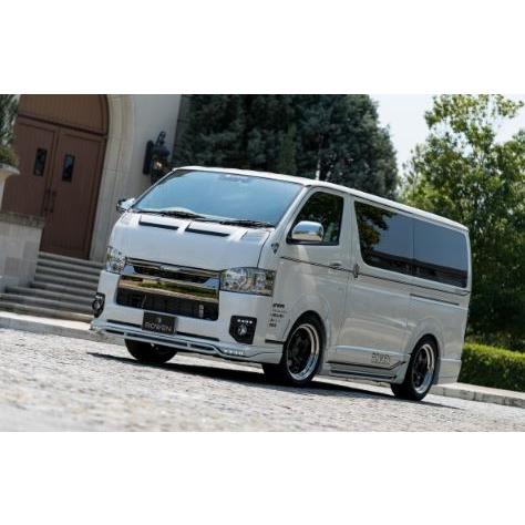 ロウェン ハイエース 200系 KDH20# TRH20# 5型 レーシングボンネットフード FRP...