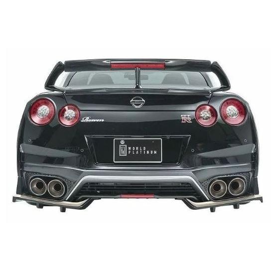ロウェン GT-R GTR R35 後期 リヤバンパーエクステンション Wet Carbon 未塗装...