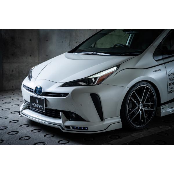 ロウェン プリウス 50系 ZVW5# 後期 フロントスポイラー with LED SPOT LAM...