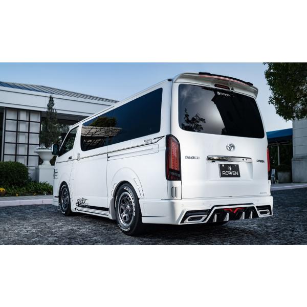 ロウェン ハイエース 200系 GDH20# TRH20# 6型 エレクトロニクス ルーフスポイラー...