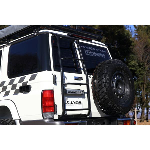 ジャオス ランドクルーザー ランクル 70系 GRJ76 リヤラダー2 ブラック B232241AB...