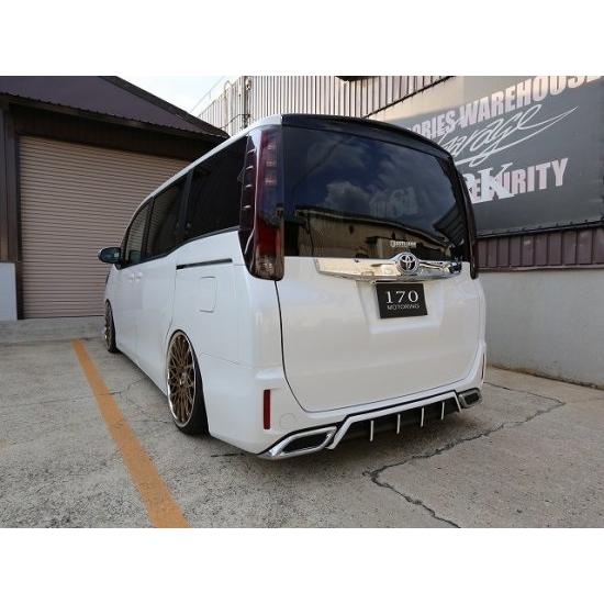 シックスセンス ノア 80系 リアアンダーガーニッシュ マフラーリング付き ABS 未塗装 80VN...