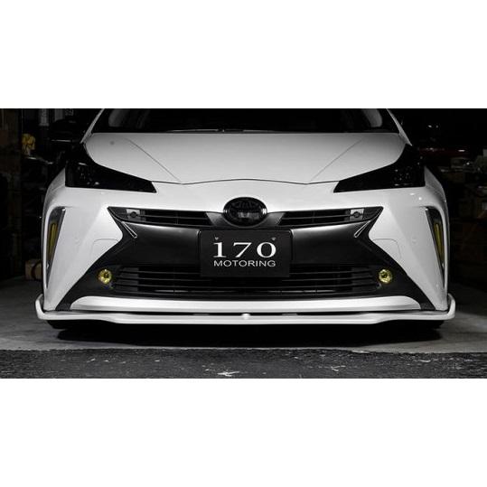 シックスセンス プリウス 50系 後期 純正バンパー用ガーニッシュ ABS ブラックカーボン調 50...