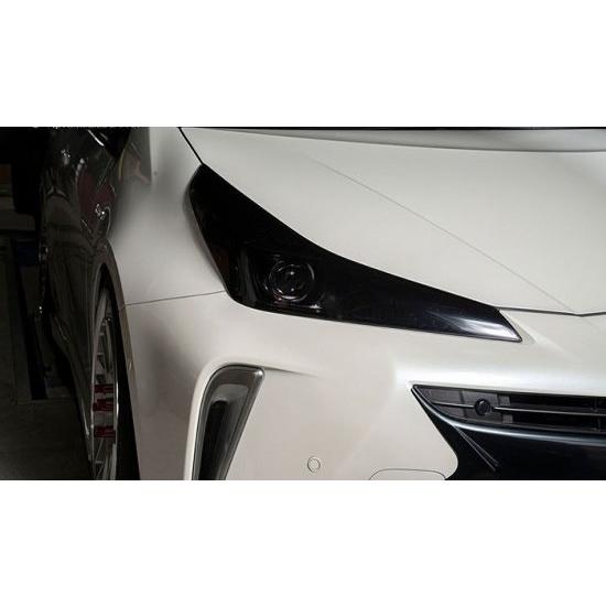 シックスセンス プリウス 50系 後期 ヘッドライトカバー スモーク アクリル 50prpr0108...