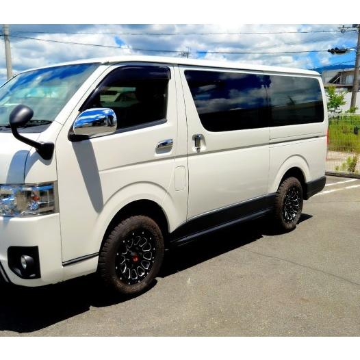 シルクロード ハイエース H200系 スプラッシュガード サイドパネル ABS ソリッドブラック 1...