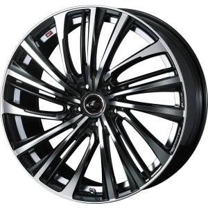 WEDS ウェッズ LEONIS FS ホイール 18インチ 5H114.3 7J+55 1本 5穴 レオニス パールブラック/ミラーカット PBMC｜customday007