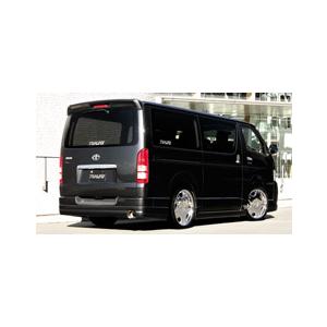 トップライン ハイエース 200系 1型 2型 リアハーフスポイラー 未塗装 TOP LINE AR...