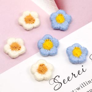 刺繍ワッペン 花モチーフ アップリケ 刺繍パー...の詳細画像2