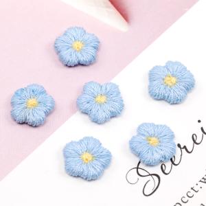 刺繍ワッペン 花モチーフ アップリケ 刺繍パー...の詳細画像3