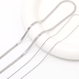 ステンレス製 ネックレスチェーン ロジウムの詳細画像4