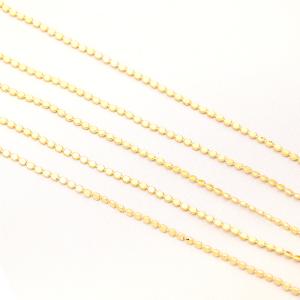 メタルチェーン 二面カットビーズチェーン ネッ...の詳細画像4