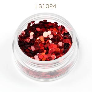 大特価商品! ネイルパーツ 六角形 レッド(5g)の詳細画像1