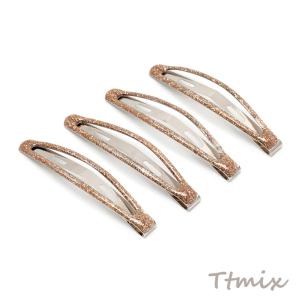 ヘアピン ヘア留め 前髪留め ヘアクリップ ヘアアレンジ シンプル 約13×60mm (2個)