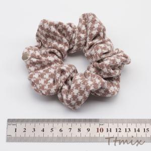 シュシュ チェック柄 秋冬 おしゃれ 髪留め ...の詳細画像3