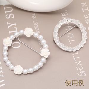 リングブローチ ブローチ金具 リングブローチ土...の詳細画像5
