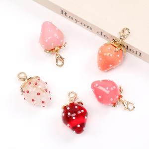 カニカン付きチャーム いちごチャーム付き マス...の詳細画像2