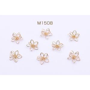 チャームパーツ フラワーワイヤーチャーム お花...の詳細画像1