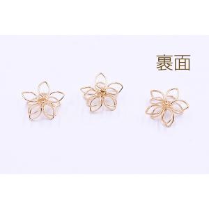 チャームパーツ フラワーワイヤーチャーム お花...の詳細画像2