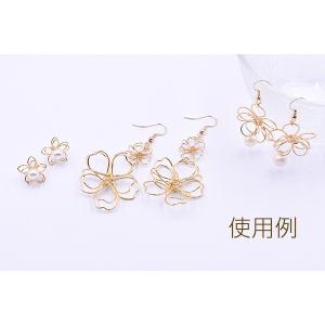 チャームパーツ フラワーワイヤーチャーム お花...の詳細画像4