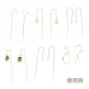 U字アメリカンピアス U字型 揺れるチェーンピ...の詳細画像4