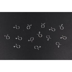 樹脂ノンホールピアス 一側丸皿 クリア 5ペア...の詳細画像1