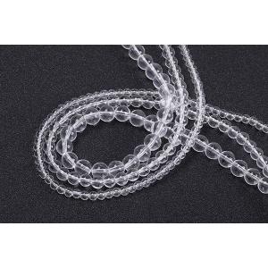 天然石ビーズ クリスタルクォーツ 丸玉 4mm...の詳細画像2
