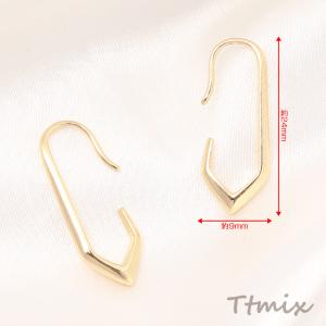 樹脂イヤリング チューリップ 約14×21mm...の詳細画像4